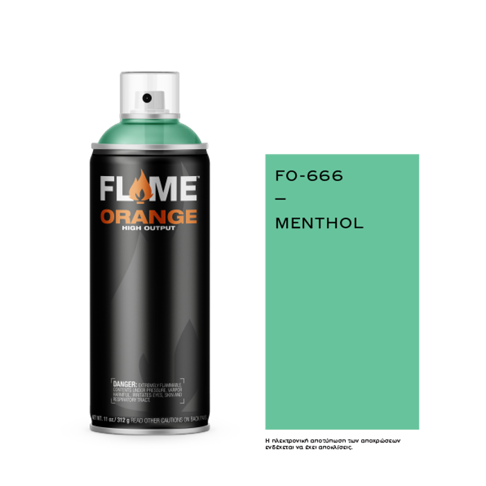 Spray Flame Orange 400ml, Menthol